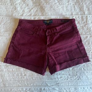 Lucky Brand Maroon Cut Shorts